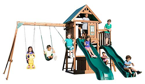 Swing-N-Slide Willows Peak Deluxe Wood Swing Set