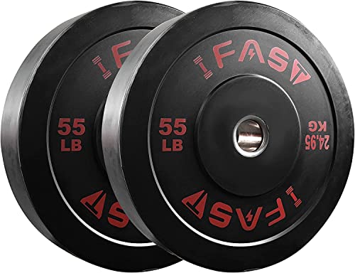 Napfox Olympic Hex Bar Trap Bar Deadlift Bar with 55LB Bumper Plates Black