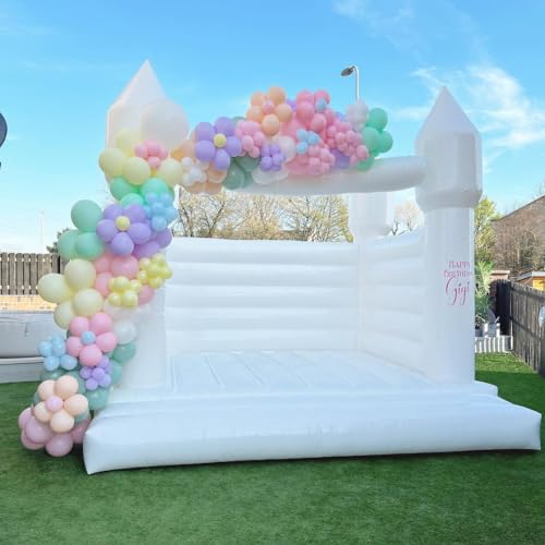 iLink-outer 13FT Large White Bounce House with Air Blower