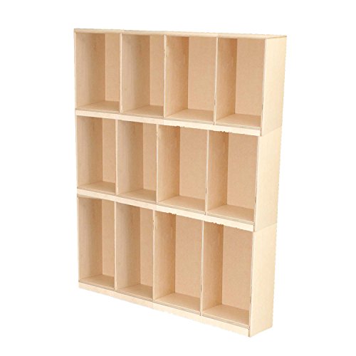 Wood Designs Open Stack Locker Three Units