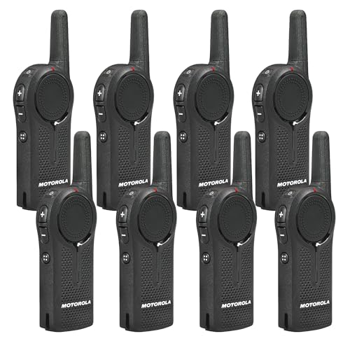 Motorola Solutions DLR1020 Two-Way Digital Business Radio 8-Pack Black