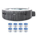 Intex PureSpa Plus Inflatable Bubble Jet Hot Tub Gray
