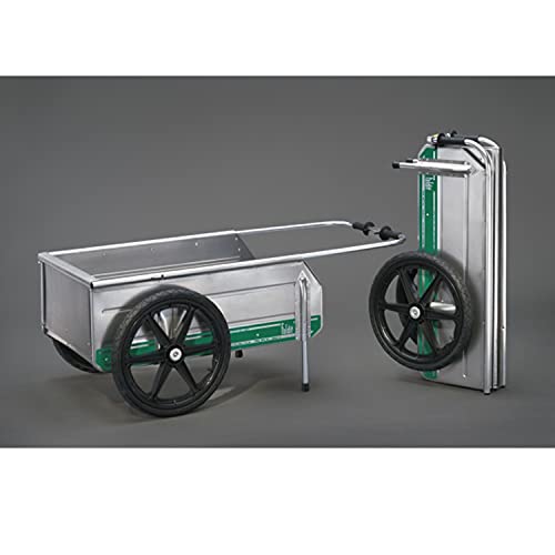 Tipke Manufacturing Foldit 2200 Portable Aluminum Folding Utility Cart Silver (2 Pack)