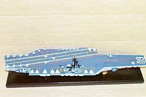 Squadron Nostalgia LLC USS Saratoga CV-60 Aircraft Carrier Scale Model Mahogany Multi-Colored