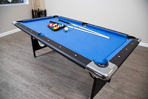 Hathaway Fairmont Portable 6-Ft Pool Table Blue
