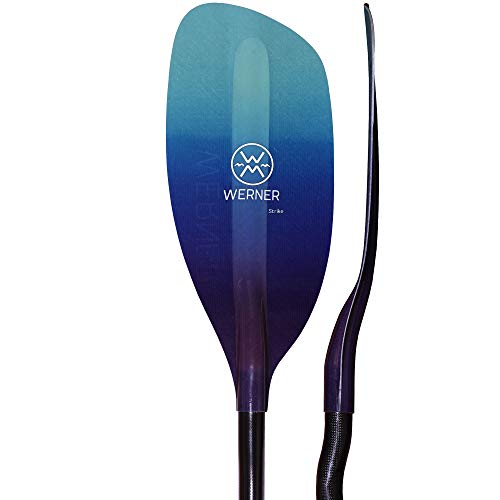 Werner Paddles Strike Fiberglass Bent Shaft Whitewater Kayak Paddle Gradient Galaxy