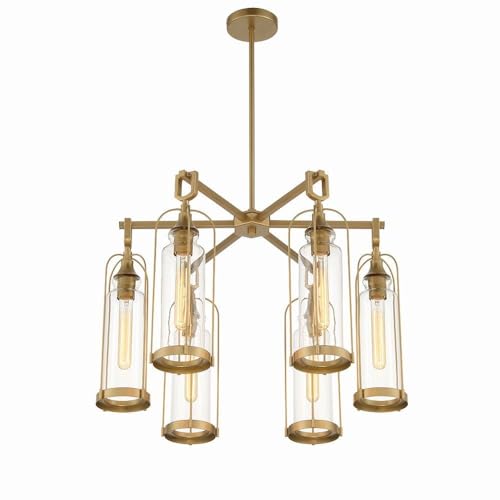 Bailey Street Home 6 Light Outdoor Pendant Vintage Style Satin Black