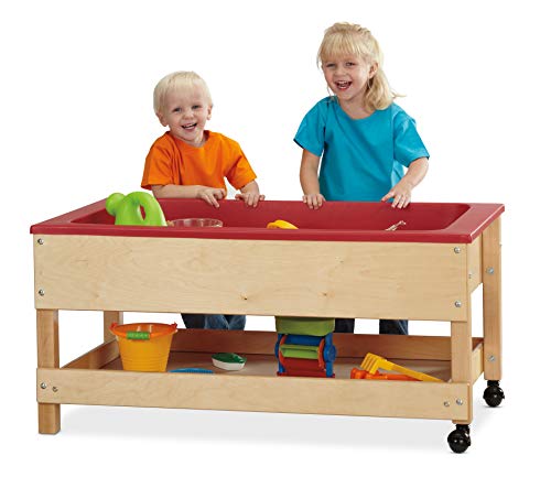 Jonti-Craft Toddler Sensory Table with Shelf Large Brown