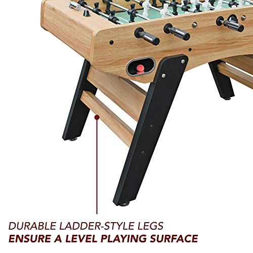 Hathaway Center Stage 59-in Pro Series Competition Foosball Table Wood Grain/Black/Green