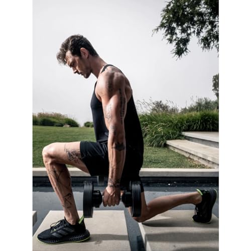 Gronk Fitness SMRTFT NUOBELL Adjustable Dumbbells 5-80 lbs Ash