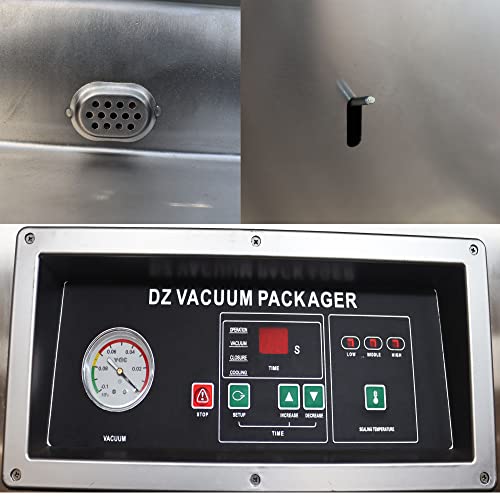INTBUYING Single Chamber Vacuum Packaging Machine 20inch Sealing Length 110V
