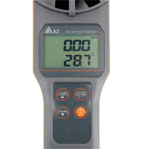 Graigar AZ8919 Digital Anemometer Air Velocity Tester Black