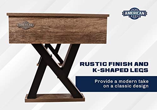 American Legend Kirkwood 9’ LED Light Up Shuffleboard Table with Bowling