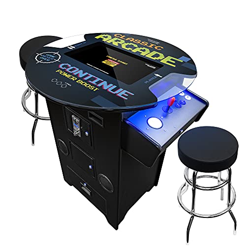 Creative Outdoor Distributor Full Size Arcade Machine 2 Player 60 Games 22" LCD Round Glass Top