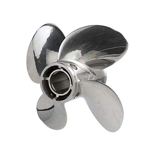 Quicksilver Q4 13" Diameter 17" Pitch 4-Blade Stainless Steel Propeller Right Hand Rotation