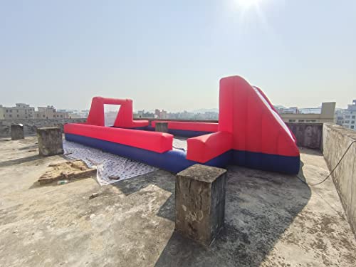 Vinfgoes Giant Outdoor Inflatable Soccer Field Blue+Red