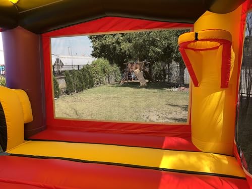 JumpOrange Ninja Warrior Bounce House Water Slide Combo with Blower Ninja