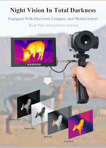 GOYOJO Night Vision Monocular Thermal Imager with Laser Range 640x512 for Hunting and Surveillance C19L Laser Ranging
