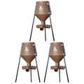 Boss Buck 200 lb Gravity Fed Tripod Feeder for Wildlife - Brown (3 Pack)