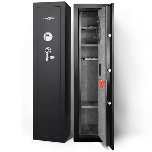 BARSKA Large Access Biometric Gun Safe Black