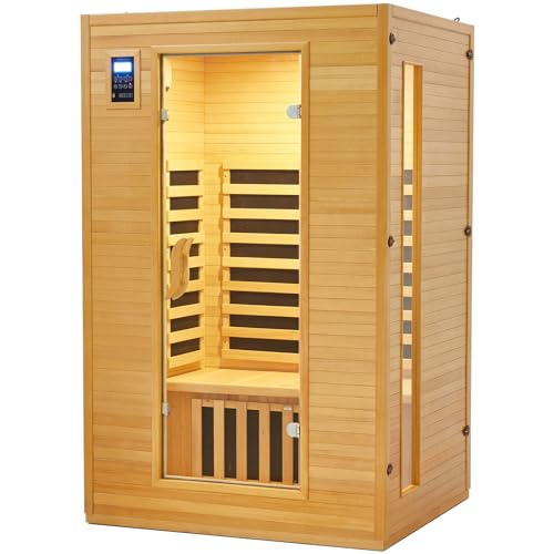Garvee 2024 Upgrade 2 Person Infrared Sauna Wood