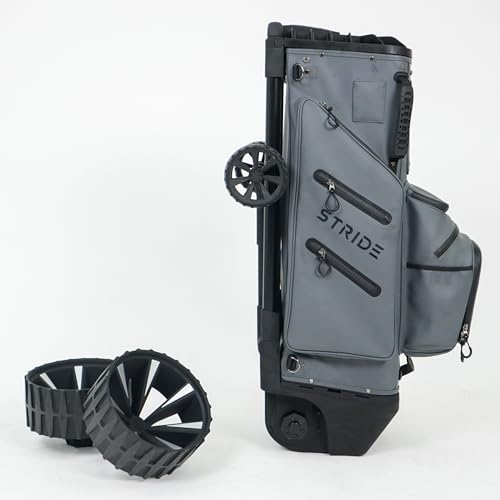 Zero Friction Stride Remote Follow Me Electric Golf Bag Trolley Cart Gray