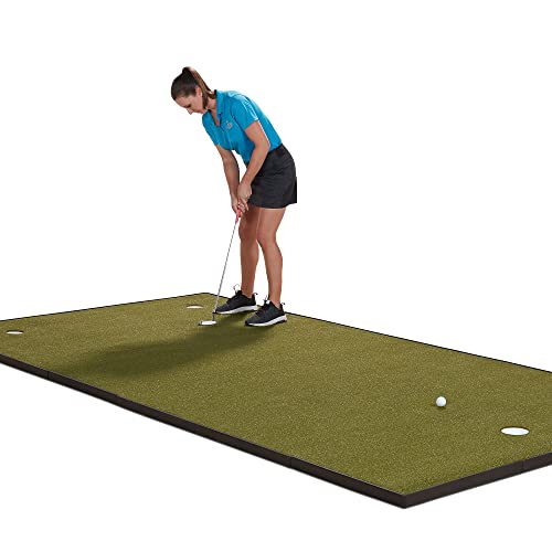 Fiberbuilt Indoor & Outdoor Golf Putting Green 4' x 10' Professional Grade Mat Green