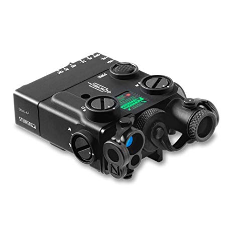 Steiner eOptics DBAL-A3 Dual Beam Aiming Laser Sight with Visible and IR Beams, Green Laser, Black