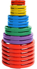 French Fitness Rubber Grip Olympic Plate Set 450 lbs (New)