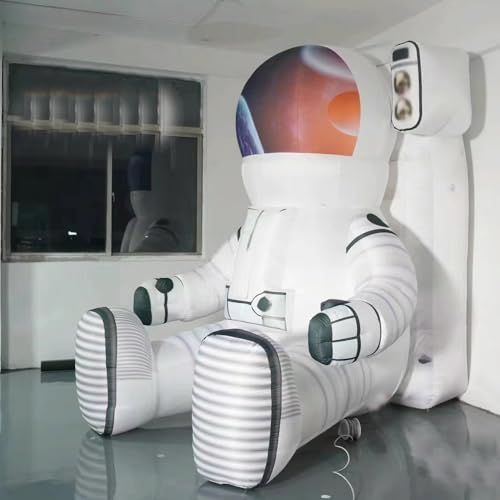HOAELOS Inflatable Seated Astronaut Birthday Party Decoration 16.4 Feet