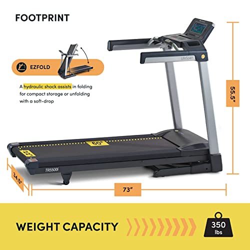 LifeSpan Fitness TR5500iM Home Treadmill Black