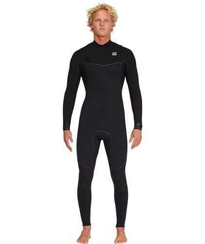 Billabong Mens 4/3mm Furnace Chest Zip Fullsuit Wetsuits Black 23 Medium