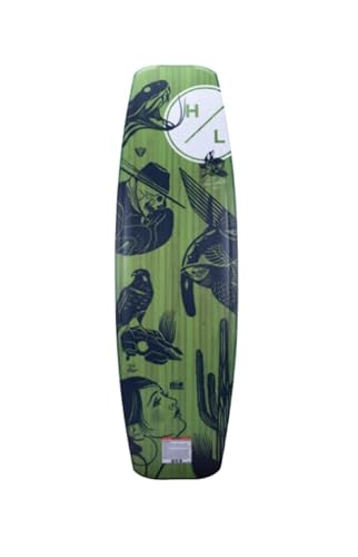 Hyperlite Guara Mens Wakeboard Wood Grain/Green 147cm
