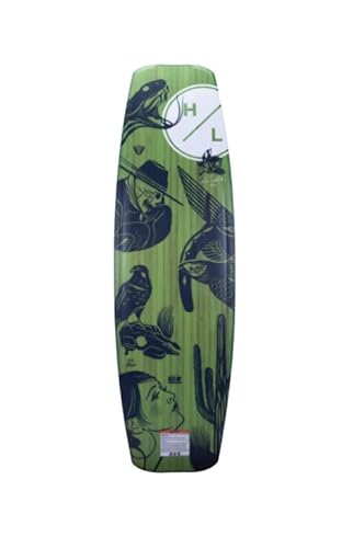 Hyperlite Guara Mens Wakeboard Wood Grain Green 150cm