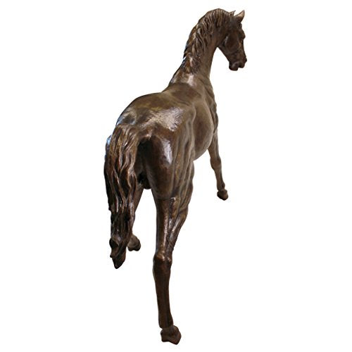Design Toscano Trotting Thoroughbred Horse Cast Bronze Garden Statue Bronze