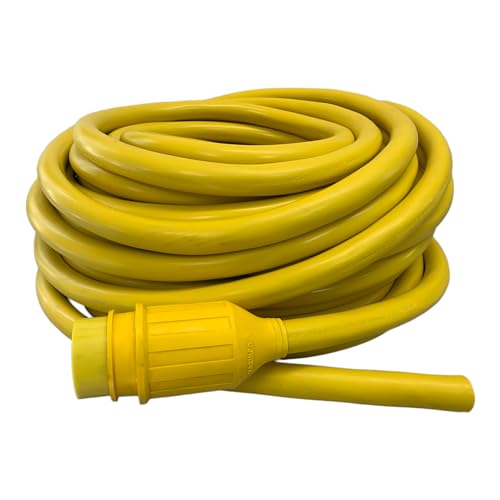 Amp Up Marine 125/250 Volt 50 Amp Replacement Shore Power Cable 75' Yellow