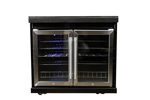 Luxuria Spas Flame Pro Series 6-burner Kitchen Black