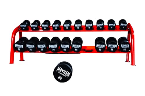 Mayhem Strength V3 Urethane Dumbbells Set 1150LB Black