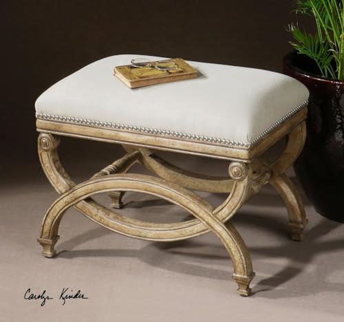 Uttermost Karline Small Bench 23 Inch Champagne Silver Nail