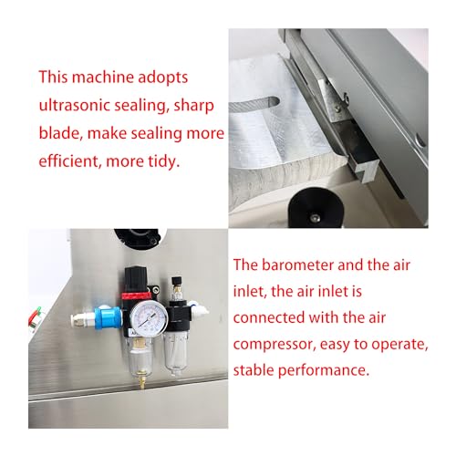 BREVELTION 220V Ultrasonic Plastic Tube Sealer 1200W
