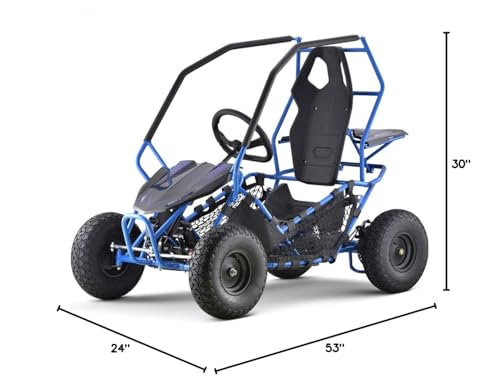 MotoTec Kids Electric Go Kart Maverick 1000w Black