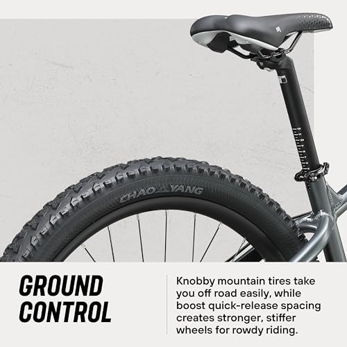 Mongoose Switchback 2 Mountain Bike 9-Speed 29-Inch Wheels Medium Grey