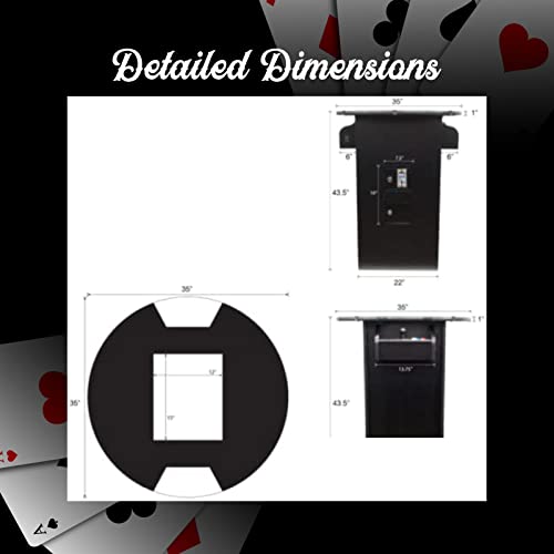 Creative Outdoor Distributor Full-Size Arcade Table 2-Player 60 Games 22" Tall Blackjack Design
