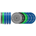 OneFitWonder Bumper Plate Set Virgin Rubber Steel Insert Low Odor Dead Bounce 370