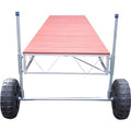 Patriot 16ft Straight Roll-In Dock with Brown Aluminum Deck Panels Model 10522