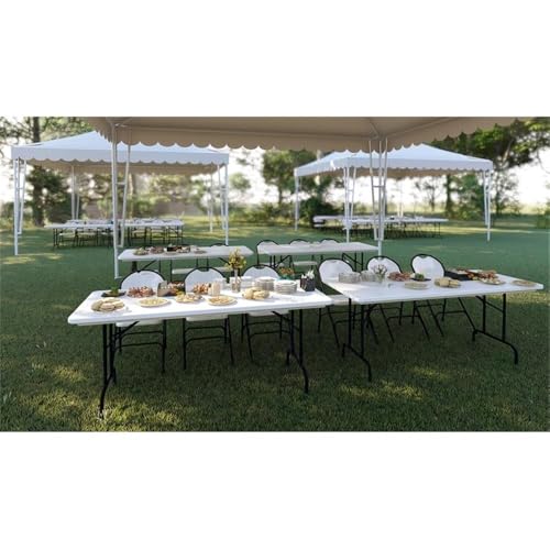Pemberly Row Blow-Molded Plastic Resin Activity Table 30"x60" Blue