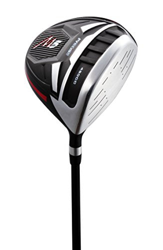 Precise Golf Men's 14-Piece All Graphite Senior Complete Golf Clubs Set Black/Red