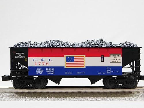 M.T.H. Electric Trains Lionel Cambria & Indiana Die-Cast Twin Hopper 2 Pack Multicolor