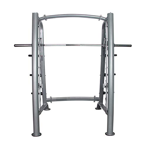 Fitness First Smith Machine with Olympic Weight Plate Storage Silver