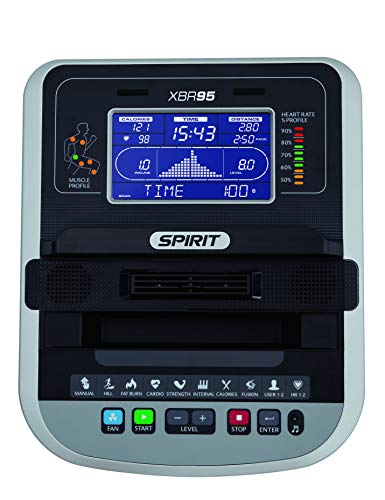 Spirit Fitness XBR95 Recumbent Bike Black
